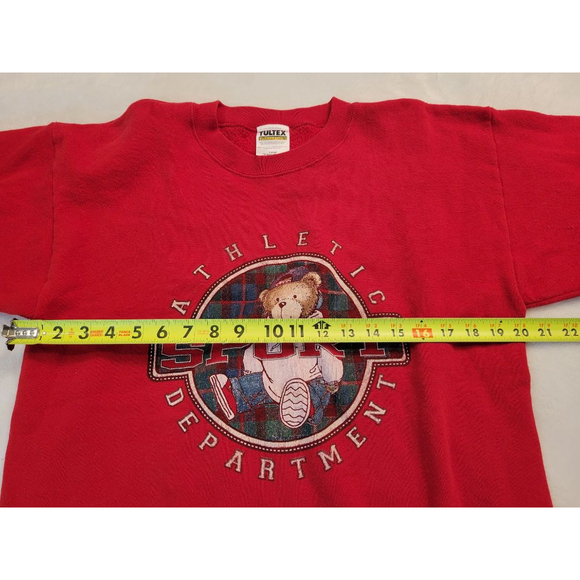 Vintage Tultex Athletic Sport Red Sweatshirt L - Picture 5 of 8